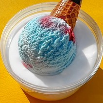 내맘대로 아이스크림 점토 300g + 슬라임베이스 + 케이스 210ml + 액티베이터 10ml + 콘파츠, 1세트, 슈팅캔디(점토), 랜덤발송(슬라임베이스)
