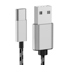 누아트 5Pin 마이크로 충전 케이블 3m, 실버, 1개