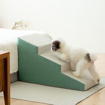 [알로소강아지계단] 더플래 디딤 논슬립 강아지 계단, 에버그린