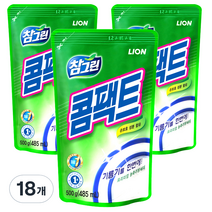 참그린 콤팩트 주방세제 리필형, 500g, 18개