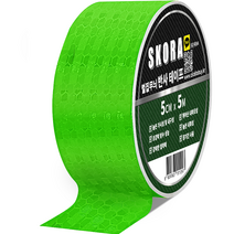 스코라 고휘도 야광 야간 안전 반사 테이프, 그린, 1개