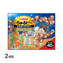 이나바 고양이 츄르비 10g, 닭가슴살 버라이어티 (QSC-285), 400g, 2세트