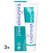 킹피셔 내추럴치약 치약 민트, 100ml, 3개