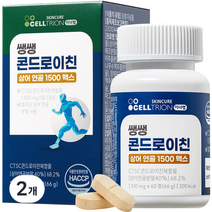 셀트리온 이너랩 쌩쌩 콘드로이친 상어연골 1500 맥스, 2개, 60정
