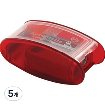 쿰 직경 8mm 연필전용 연필깎이 AS2, 레드, 5개