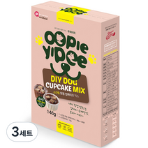 브레드가든 반려동물 우피이피 소간칩 토핑 10g + 컵케이크 믹스 68g x 2p 간식 DIY 세트, 소, 3세트