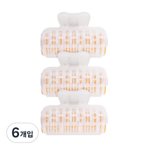 벨로티 중형 집게 헤어롤 세트, 6개입, 랜덤발송