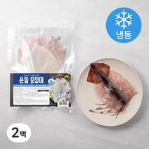 블루씨푸드 국산 손질 오징어 3마리 (냉동), 600g, 2팩