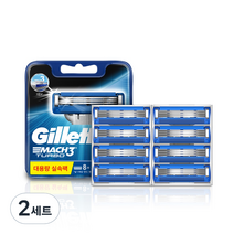 질레트 마하3 터보 면도날, 8개입, 2개