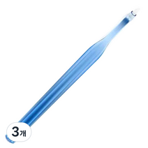 큐어덴트 A3 힐링케어 어금니 칫솔 슬림모 블루, 1개, 3개