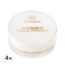 더마콜 인비져블 픽싱 파우더 13g, 화이트, 4개
