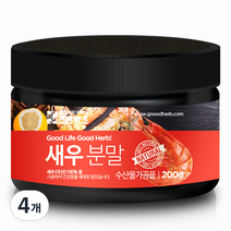 조은약초 프리미엄 새우 가루, 200g, 4개