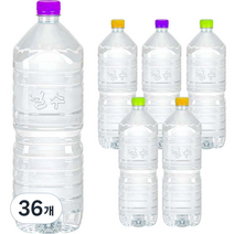 얼수 무라벨 생수, 2L, 36개