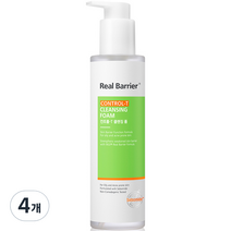 리얼베리어 컨트롤 T 클렌징폼, 250ml, 4개
