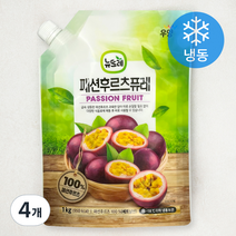 뉴뜨레 패션후루츠퓨레 (냉동), 1kg, 4개