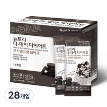 뉴트리디데이 다이어트 쿠키앤크림 체중조절 쉐이크, 350g, 2개