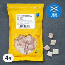 알찬해 국산 사각사각 통살 오징어채 (냉동), 500g, 4개