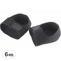 닥터홈 발 뒤꿈치 보호 편한 실리콘 패드 블랙 L 양발세트, 6세트