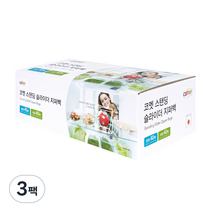 코멧 슬라이더 지퍼백 실속구성 중형 40매+대형 40매, 3팩
