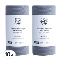 프로그 일회용 수세미 엑스트라 스트롱 60p, 그레이, 60개입, 10개