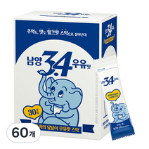 남양유업 3.4 우유맛 스틱 분말, 17.2g, 60개