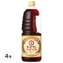 기꼬만 우스구치 간장, 1.8L, 4개
