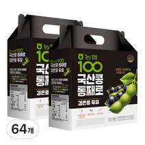 농협 100 국산콩 통째로 검은콩 두유, 190ml, 64개
