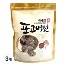 산천농원 참나무 원목 표고버섯, 100g, 3개