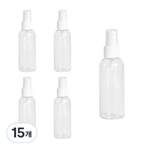소분용 스프레이 공병 100ml, 흰색(캡), 15개
