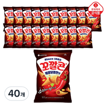 롯데제과 꼬깔콘 매콤달콤맛, 67g, 40개