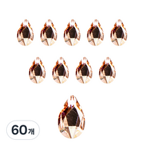 스와로브스키 페어 플랫백 네일 스톤 5 x 8 mm 2303, 빈티지로즈, 60개