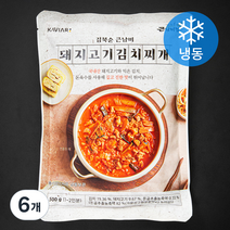 캐비아 김북순큰남비 돼지고기 김치찌개 (냉동), 6개, 500g