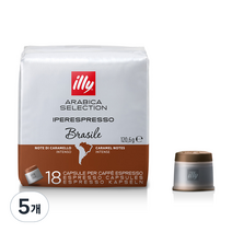 일리 브라질 캡슐커피, 6.7g, 18개입, 5개