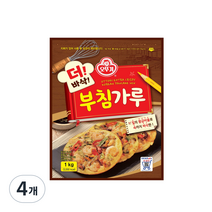 오뚜기 더 바삭 부침가루, 1kg, 4개