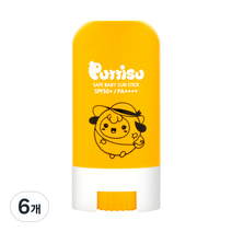 뿌띠슈 세이프 베이비 선스틱 SPF50+ PA++++, 17g, 6개