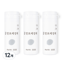 살림소 발포 세정제 텀블러 클리너, 40g, 12개