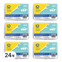 닥터스 일회용 치실 50p + 하드케이스 세트, 50개, 24개