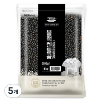 더담은 미국산 블랙렌틸콩 검정렌틸콩, 5개, 4kg