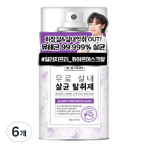 무로 실내 에어컨 살균 탈취제 플로럴머스크향, 155g, 6개