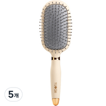 와에이스 에어백 정전기 방지 패들 헤어브러쉬 사각, 5개, 베이지