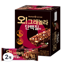 오리온 오 그래놀라 단백질바 12p, 480g, 2개