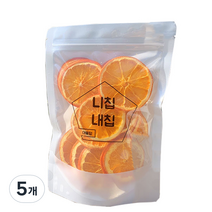 자연푸드팜 니칩내칩 대용량 건조 과일칩 오렌지, 40g, 5개
