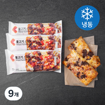 불고기 스퀘어피자 (냉동), 125g, 9개