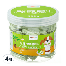 탐사 덴탈 클리닉 반려동물 치석제거 덴탈껌 청사과맛, 4개
