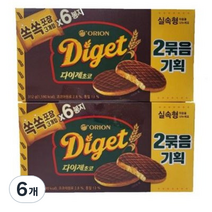 오리온 닥터유 다이제 초코, 311g, 6개