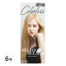 미쟝센 헬로블리치 컬러리스 크림 탈색제, 120g, 6개