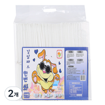 강남패드 한번 쏴 강아지용 배변패드 레몬향 100p, 100매, 2개