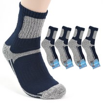 가나양말 남성용 고급 등산양말 5켤레, 네이비
