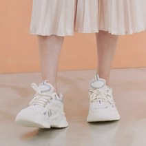 플랙슈 여성용 발편한 키높이 어글리 슈즈 4.5cm