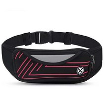 스포츠 피트니스 러닝 조깅 포켓 벨트 힙색, 레드